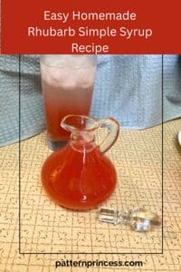 Easy Homemade Rhubarb Simple Syrup Recipe