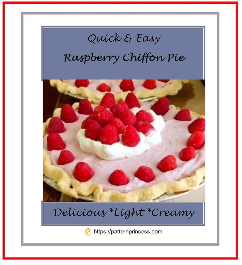 Quick and Easy Raspberry Chiffon Pie 1