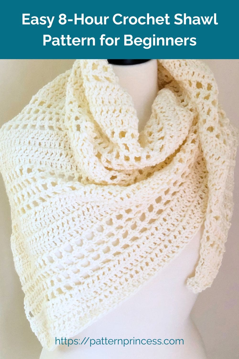 Easy 8-Hour Crochet Shawl Pattern for Beginners