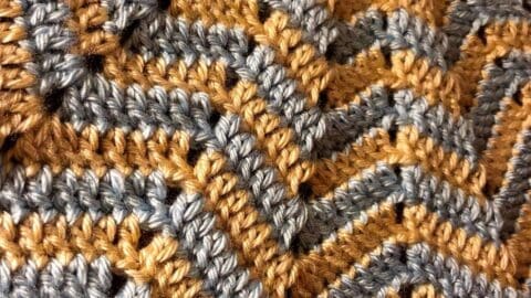 12 Point Round Ripple Baby Blanket Pattern