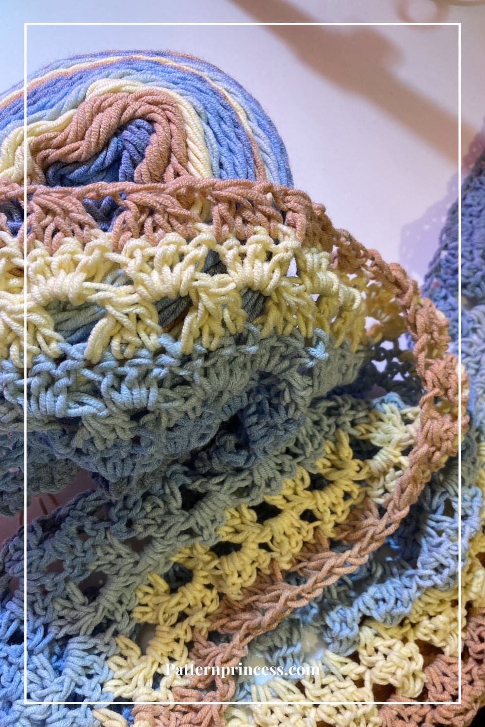Beginning Rows of Blanket Pattern