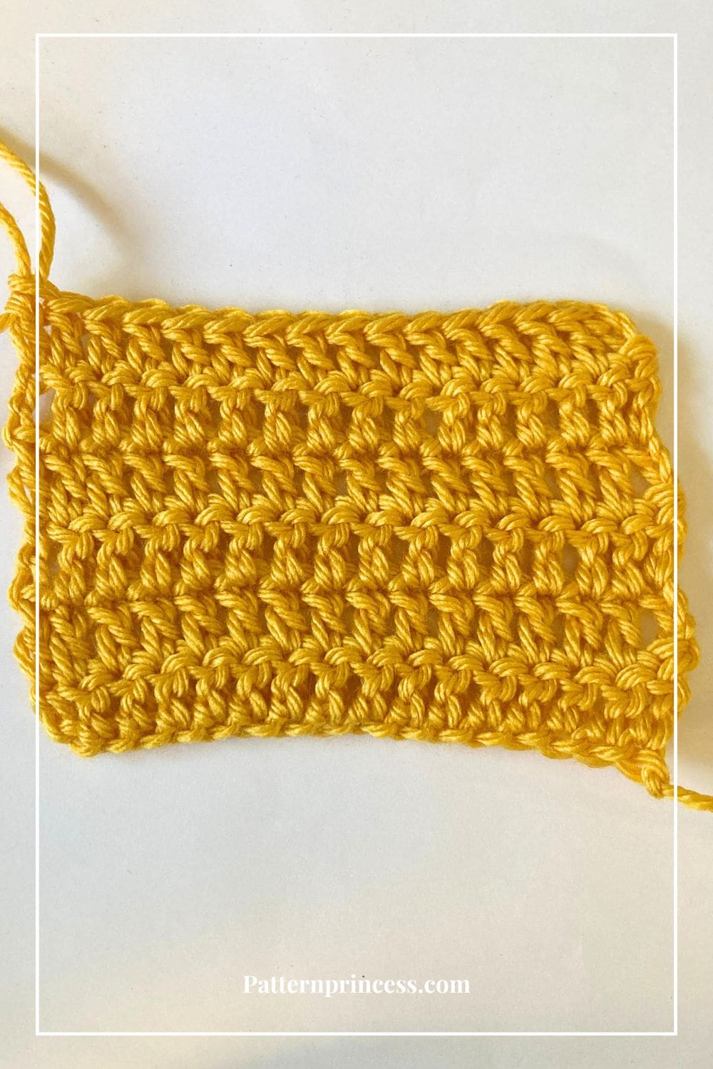 Double Crochet Stitch Sample