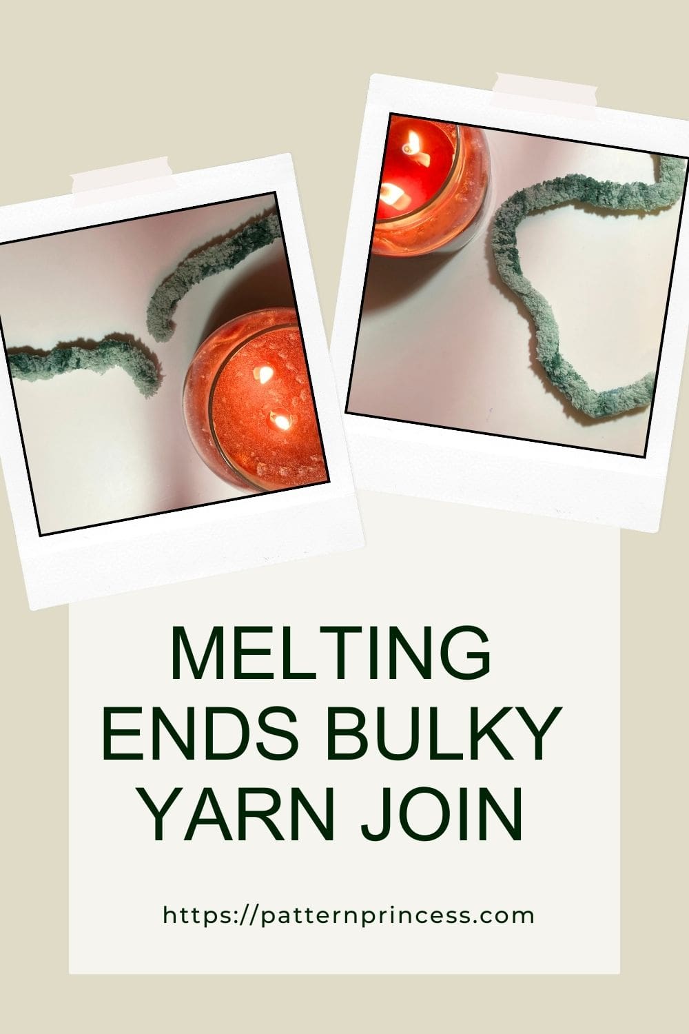 Melting Ends Bulky Yarn Join Method