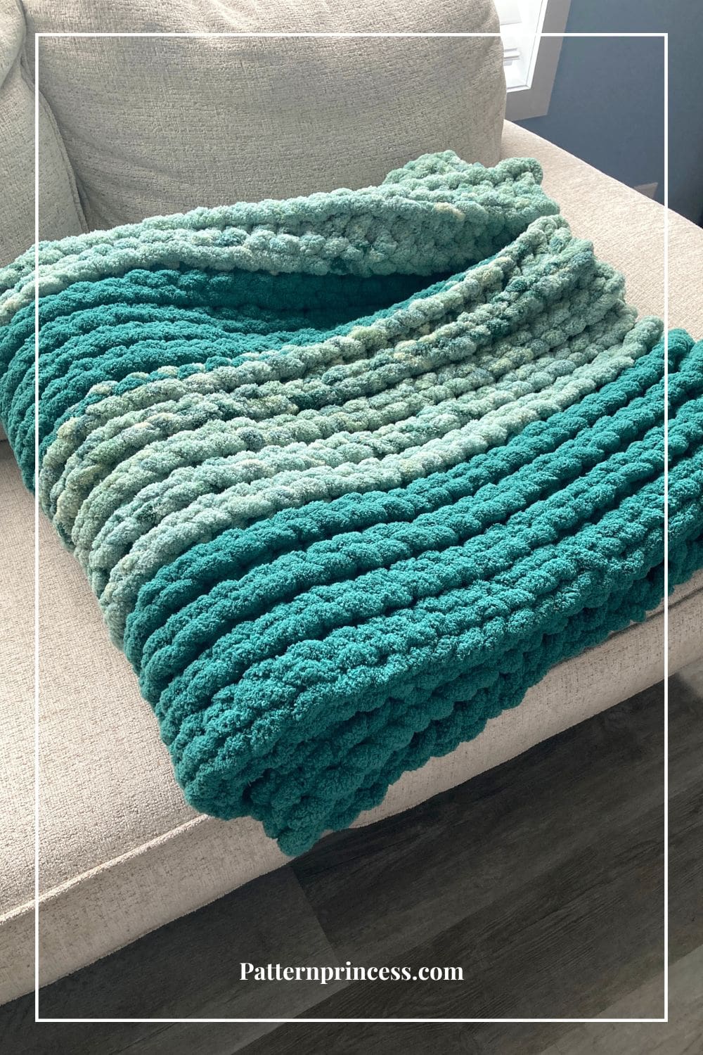 Super bulky blanket folded