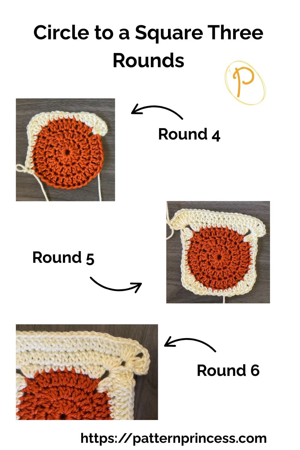 Circle to a Square Three Rounds