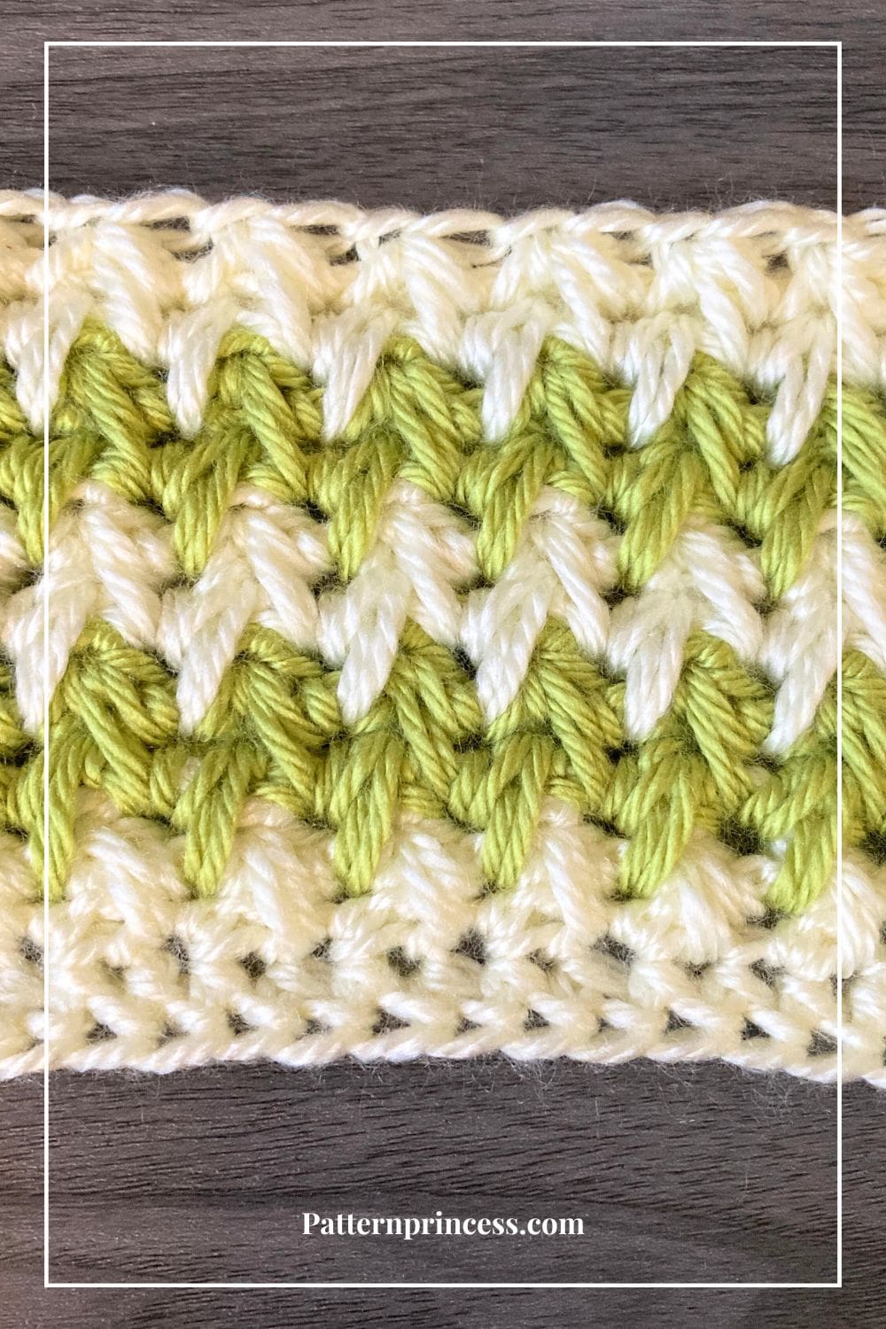 Feather Stitch Sample Striped