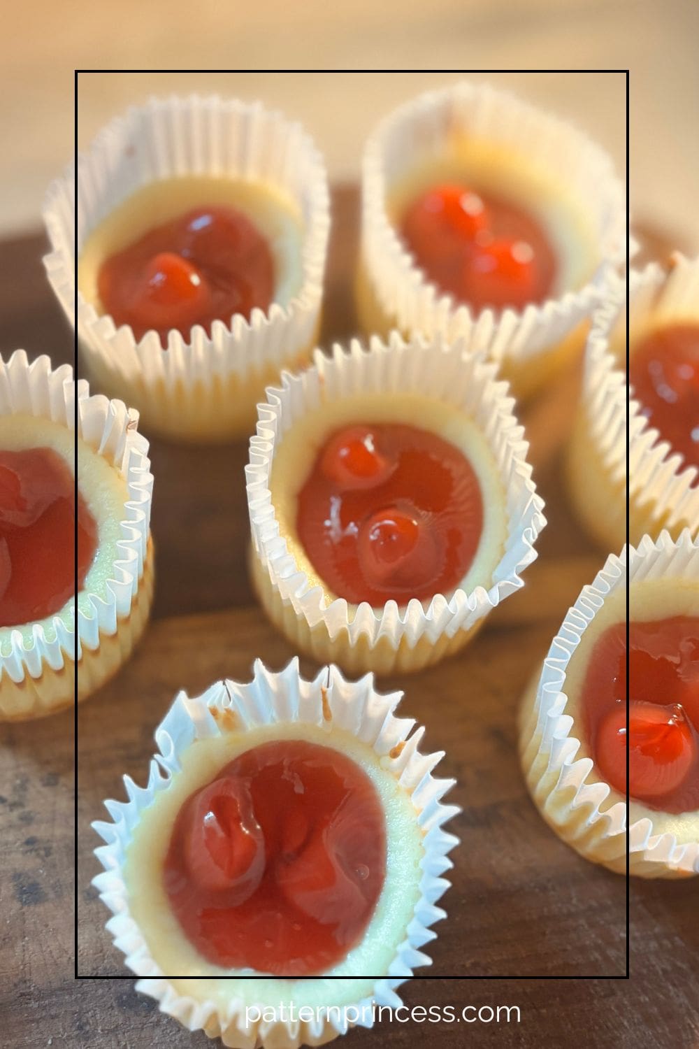 Cheesecakes with Cherry Pie Filling