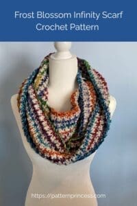 Frost Blossom Infinity Scarf Crochet Pattern