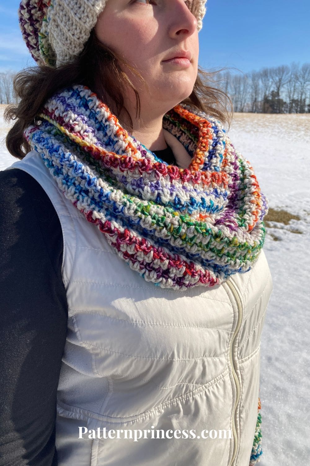 Infinity Scarf work with the Slouchy Beanie