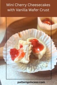 Mini Cherry Cheesecakes with Vanilla Wafer Crust