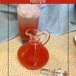 Easy Homemade Rhubarb Simple Syrup Recipe