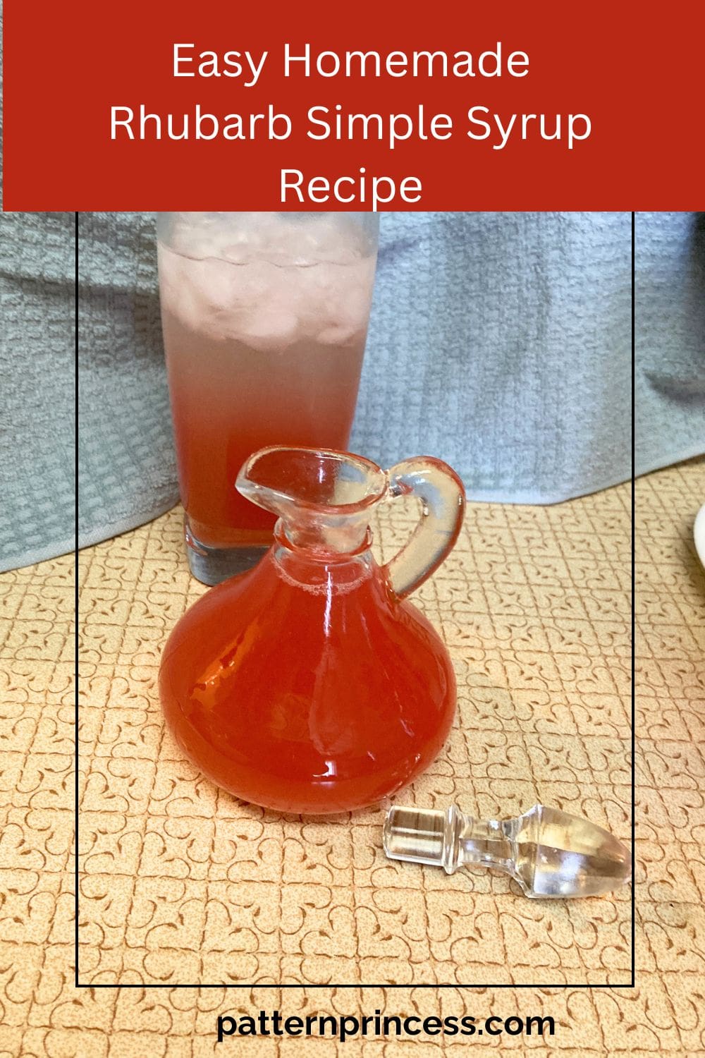 Easy Homemade Rhubarb Simple Syrup Recipe