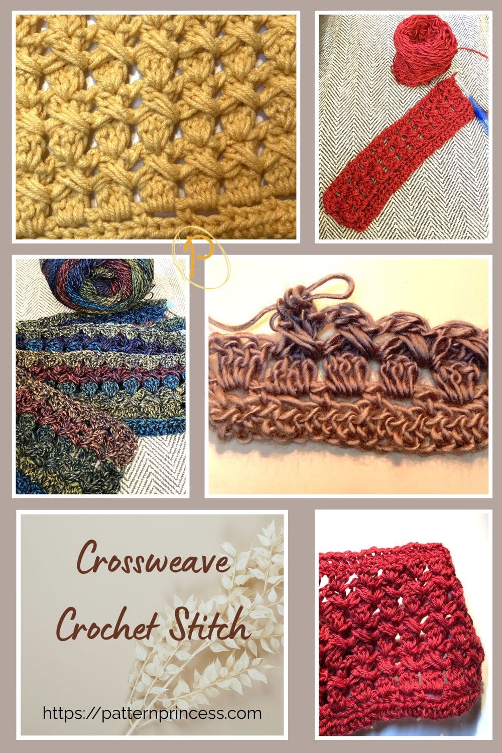 Crossweave Crochet Stitch Samples