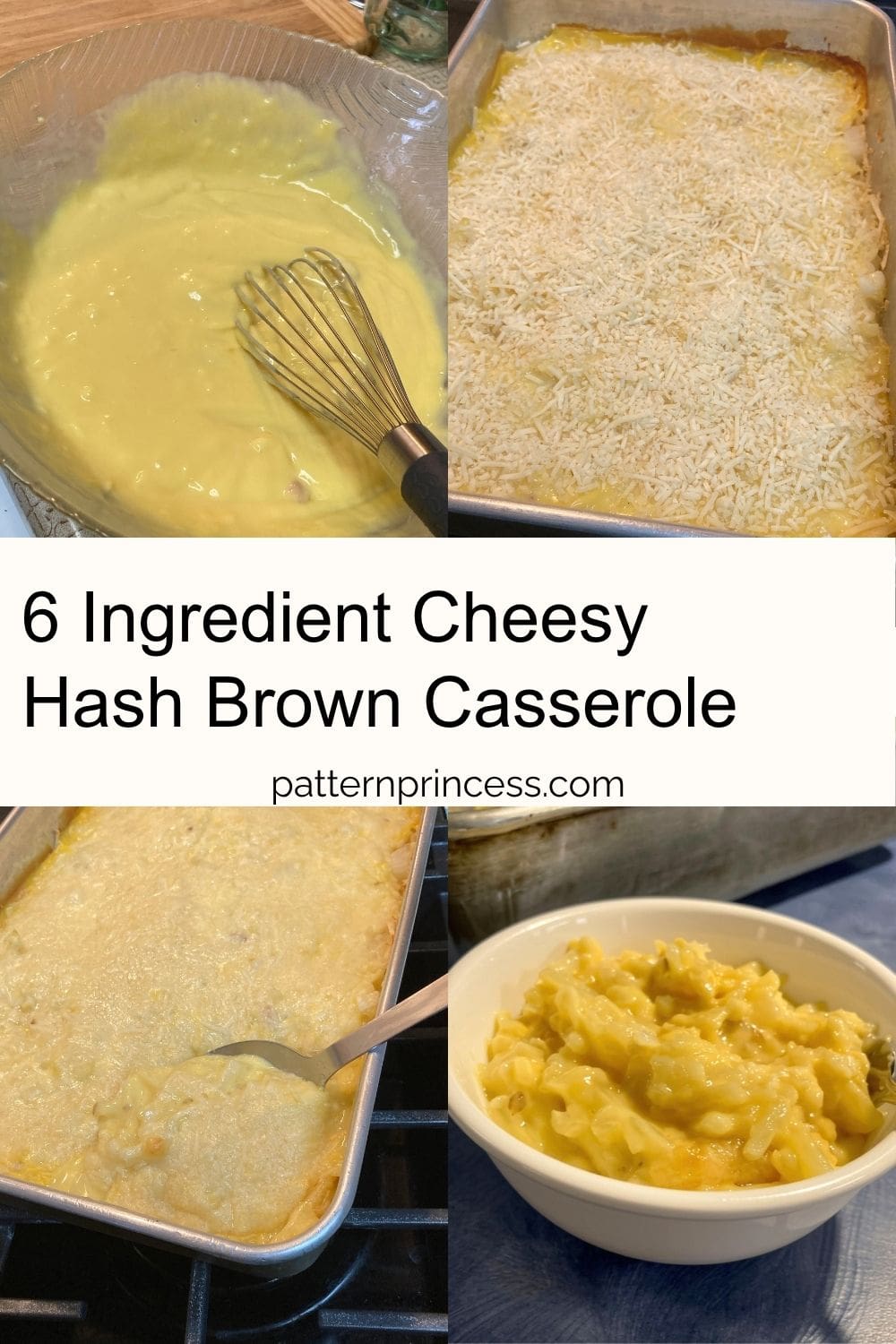6 Ingredient Cheesy Hash Brown Casserole