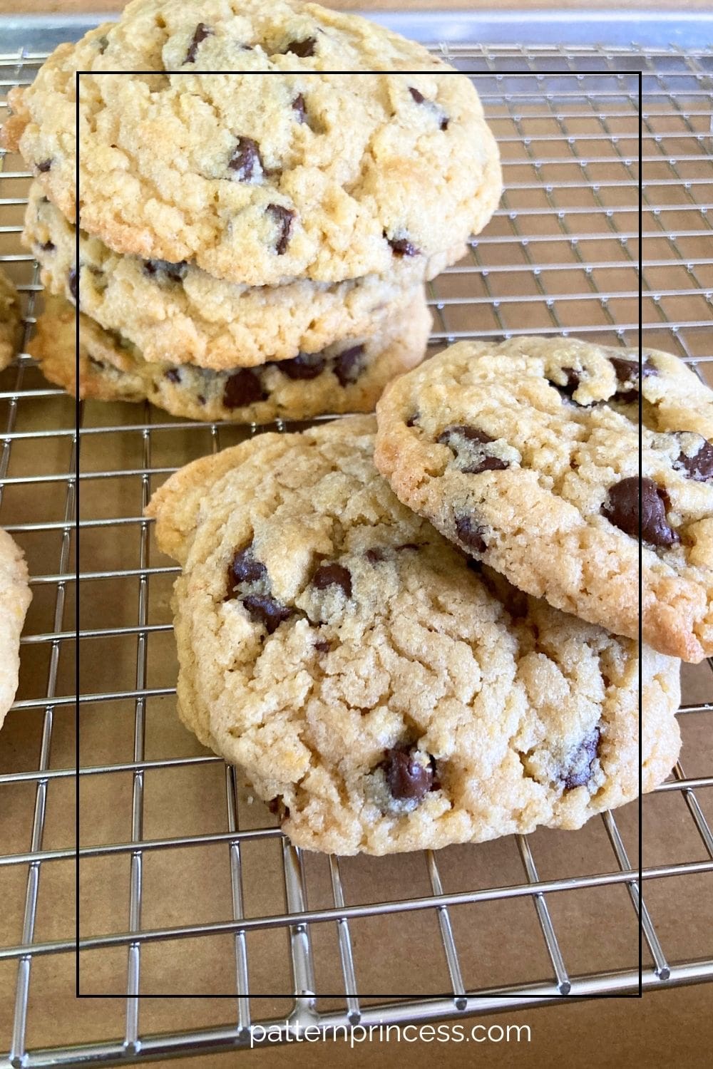 Chocolate Chip Cake Mix Cookies Cooling