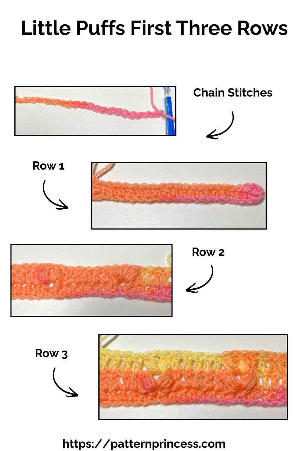 Little Puffs First Three Rows