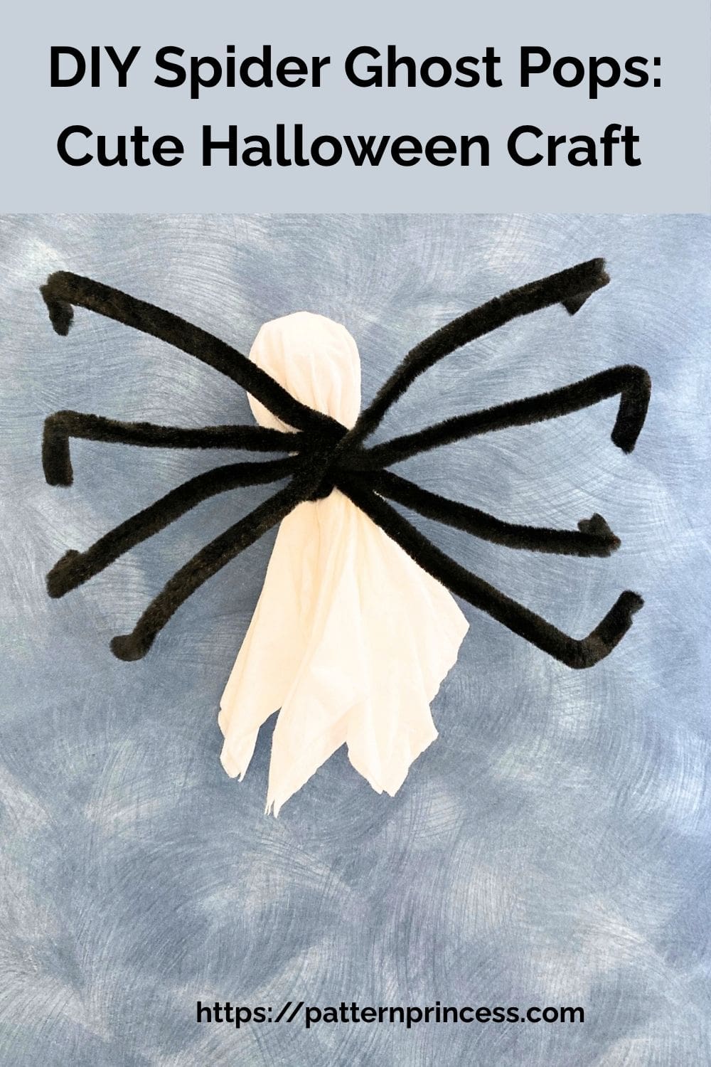 DIY Spider Ghost Pops Cute Halloween Craft