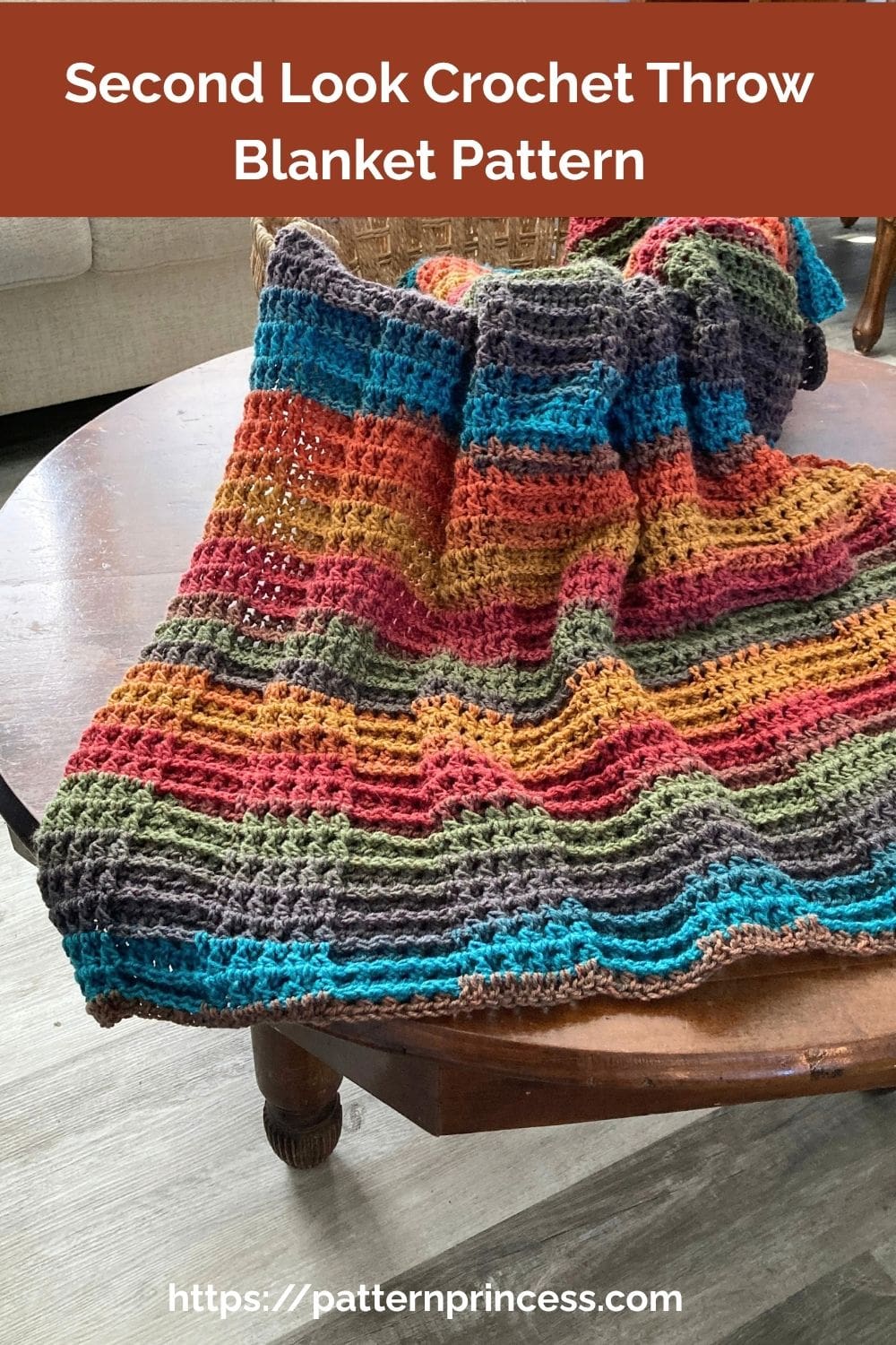 Second Look Crochet Throw Blanket Pattern