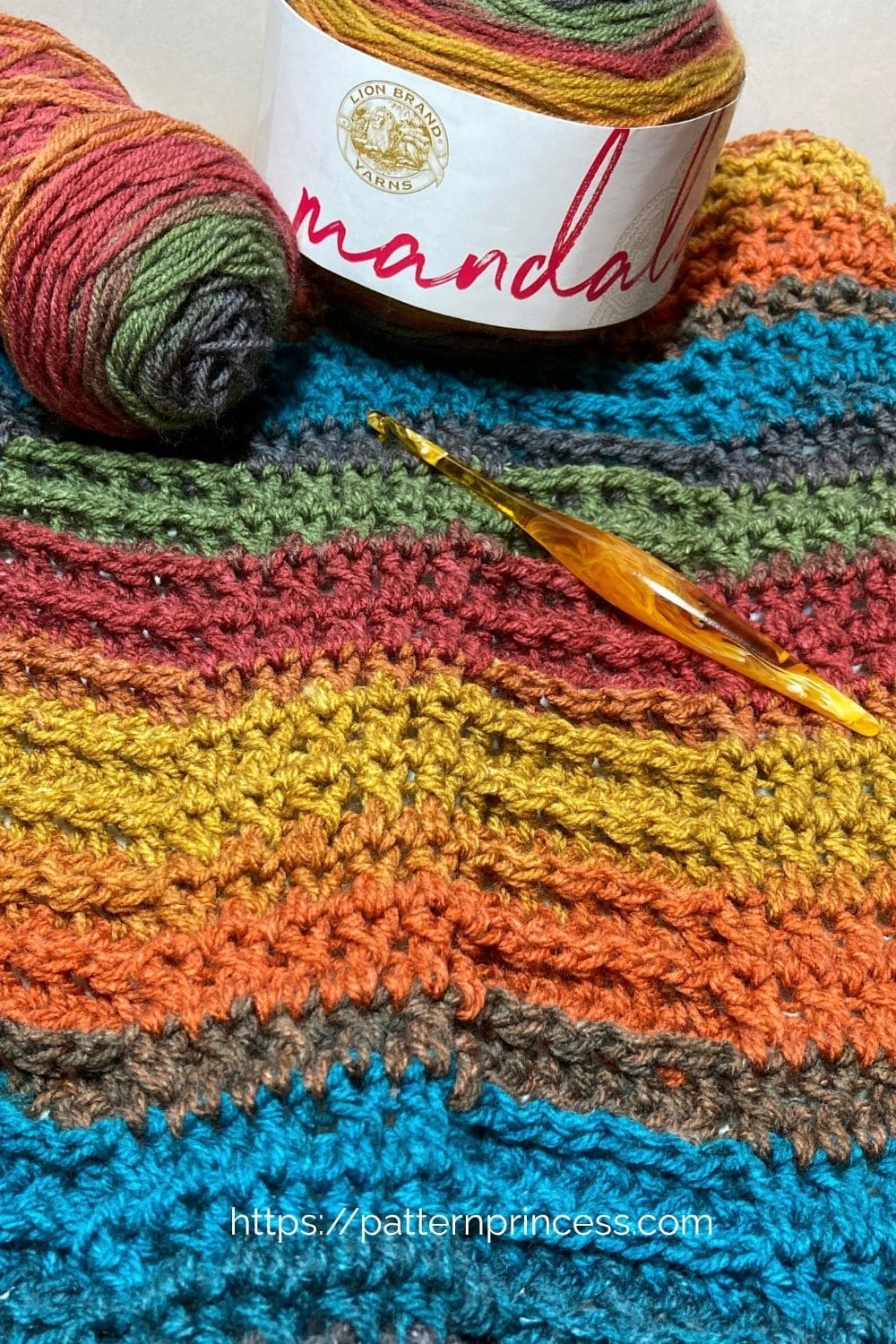 Second Look Mandala Yarn Crochet Blanket