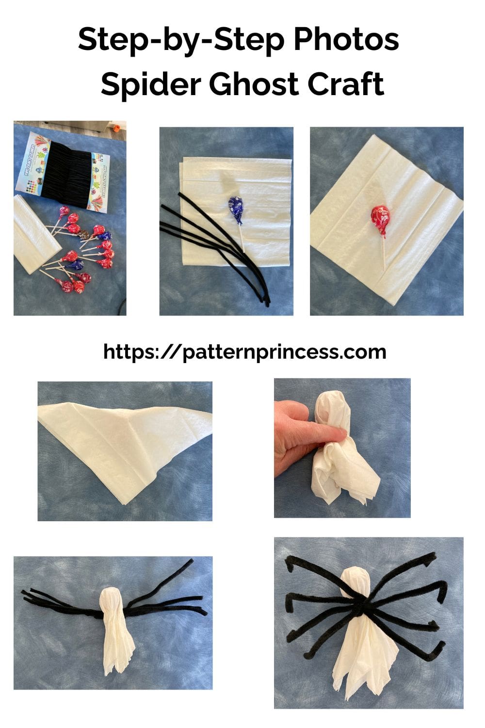 Step by Step Photos Spider Ghost Craft